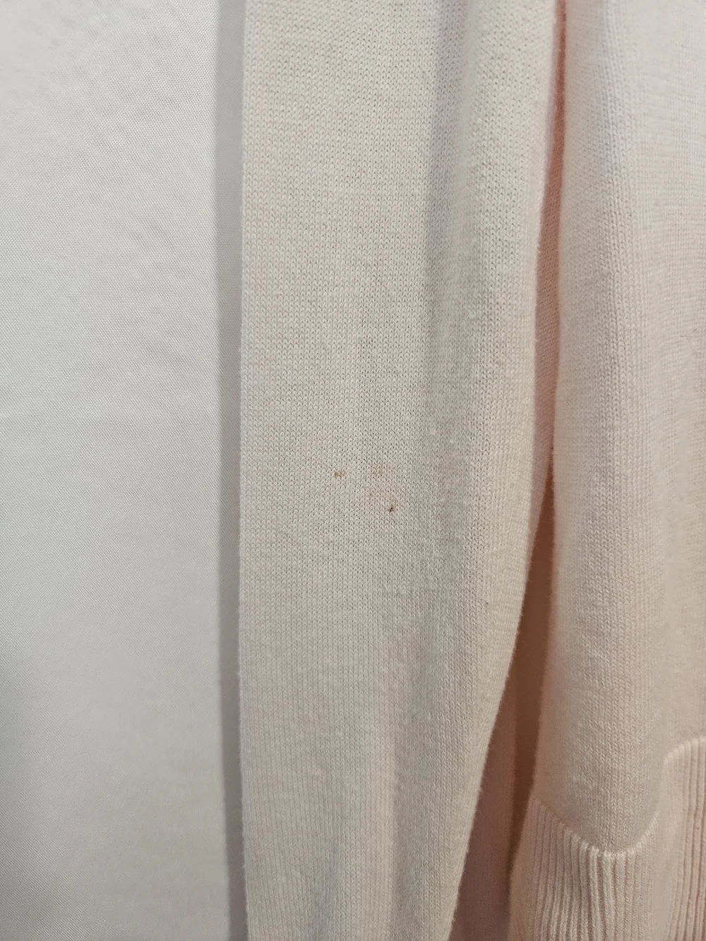 LOFT Light Pink Button-Up Crewneck Cardigan